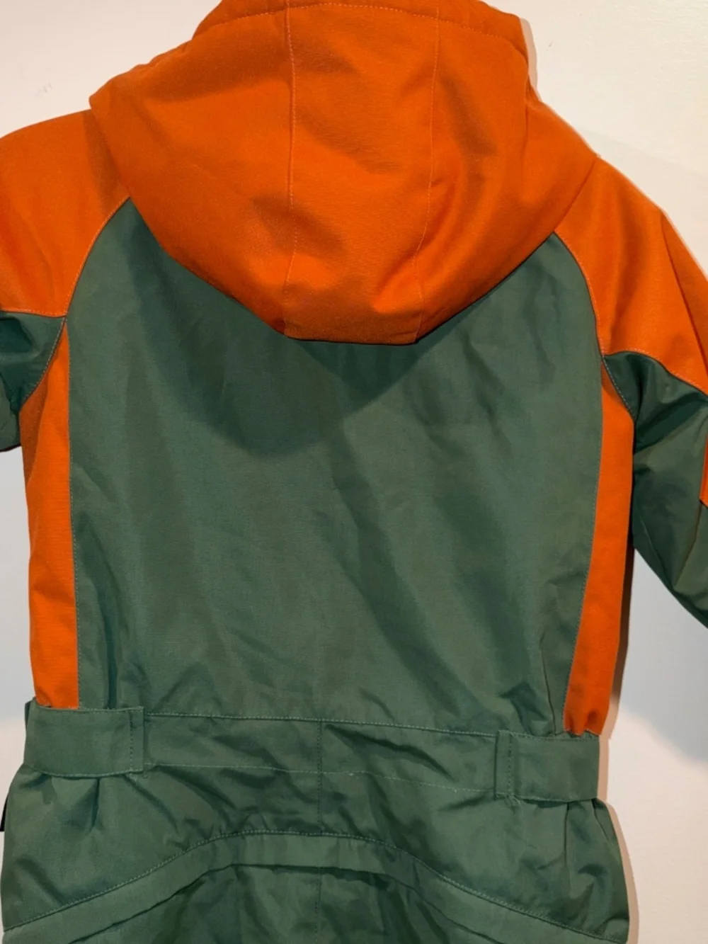 Bumdeep Unisex Ski Suit Snowboarding Size 125 Cm Olive/Orange Blue Magic EUC